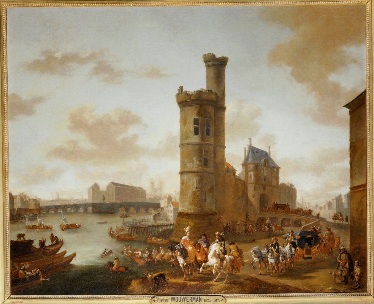 The Tower and Gate of Nesle in Paris by Erich Lessing