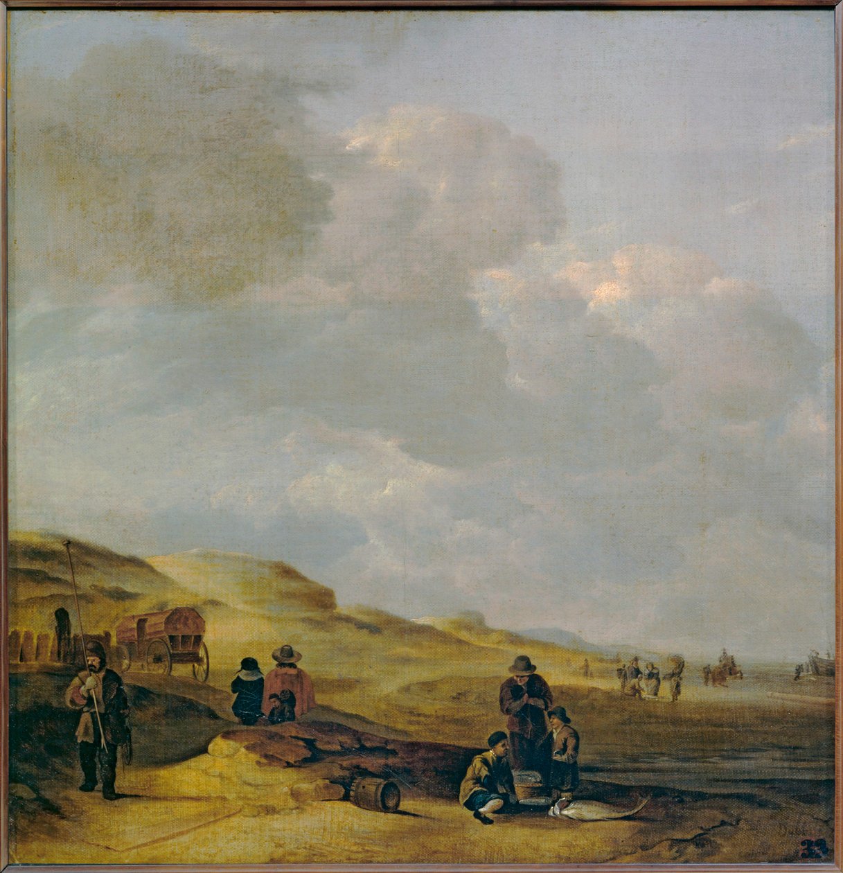 Dunes with Fishermen in the Foreground by Erich Lessing