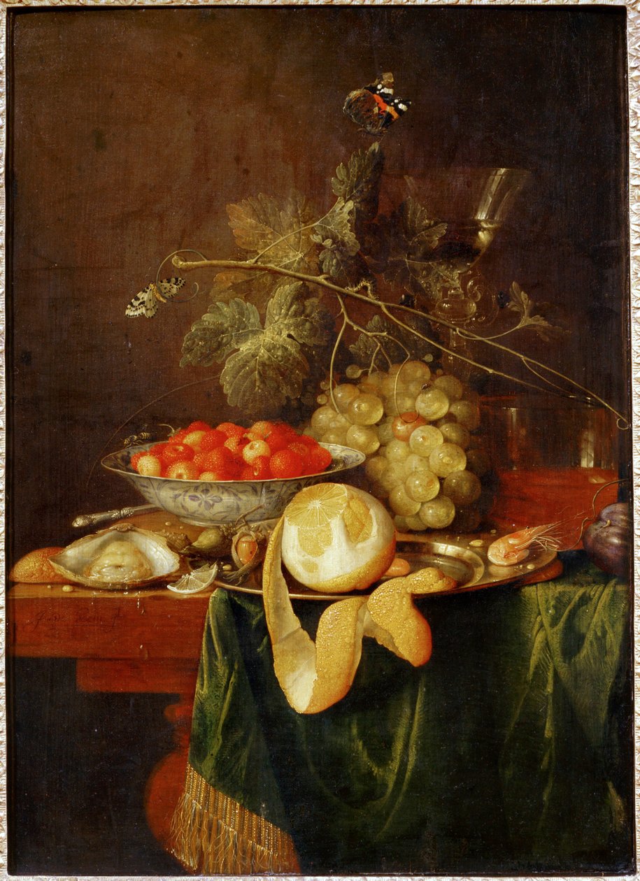 Still Life with Peeled Lemon by Erich Lessing