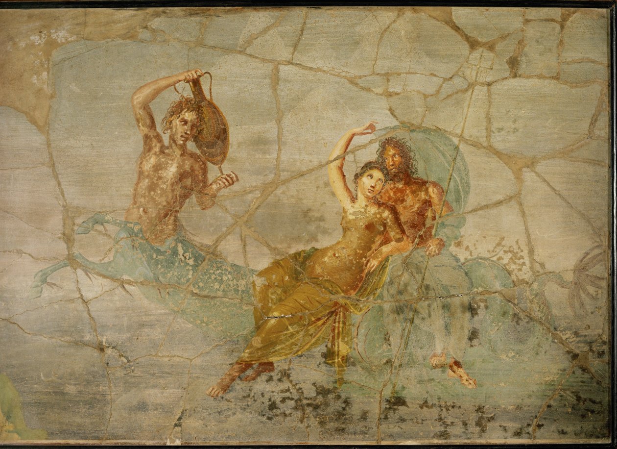 Neptune and Amphitrite, Riding on the Tail of a Triton by Erich Lessing