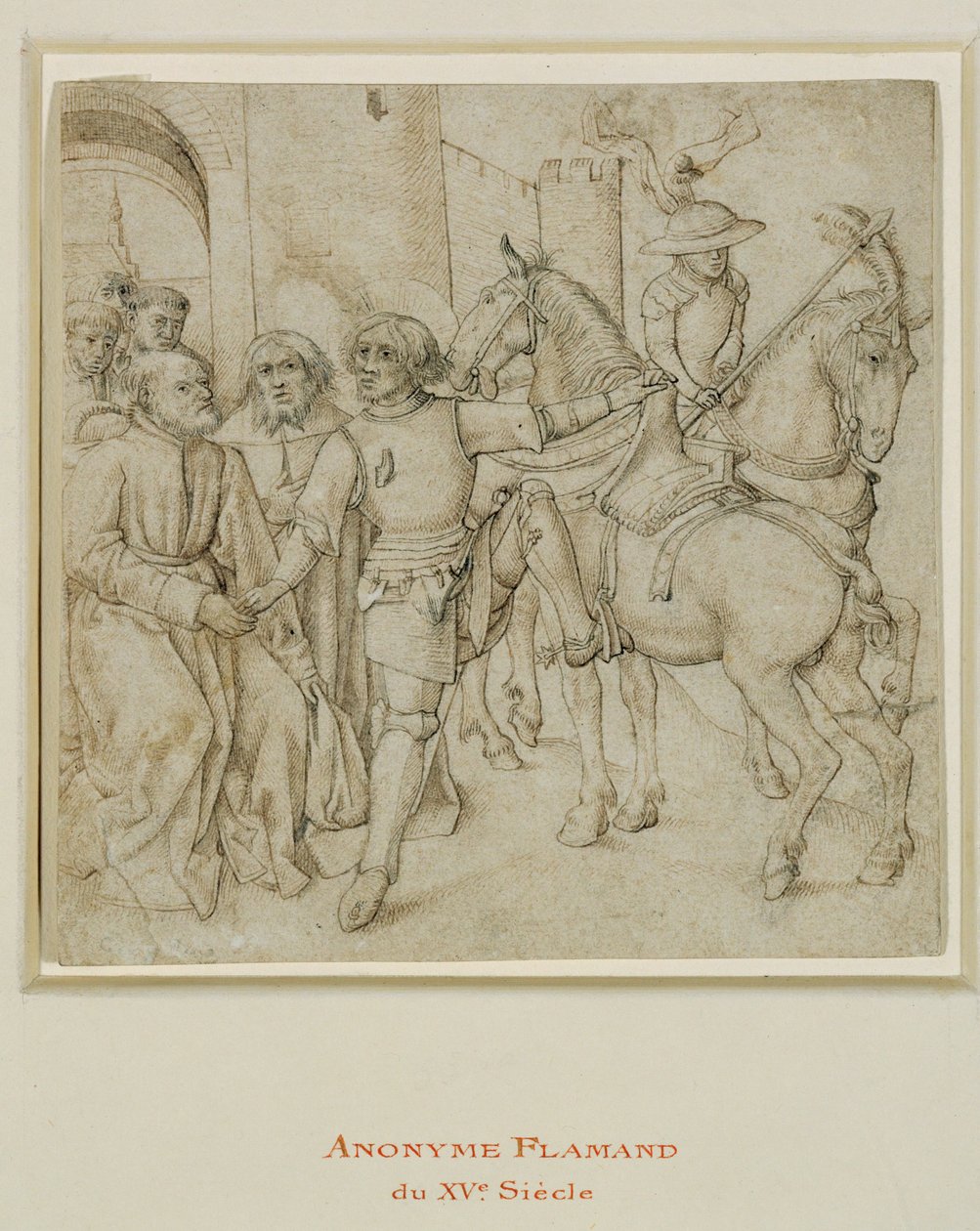 The Departure of the Prodigal Son, or Saint George Mounting His Horse by Erich Lessing