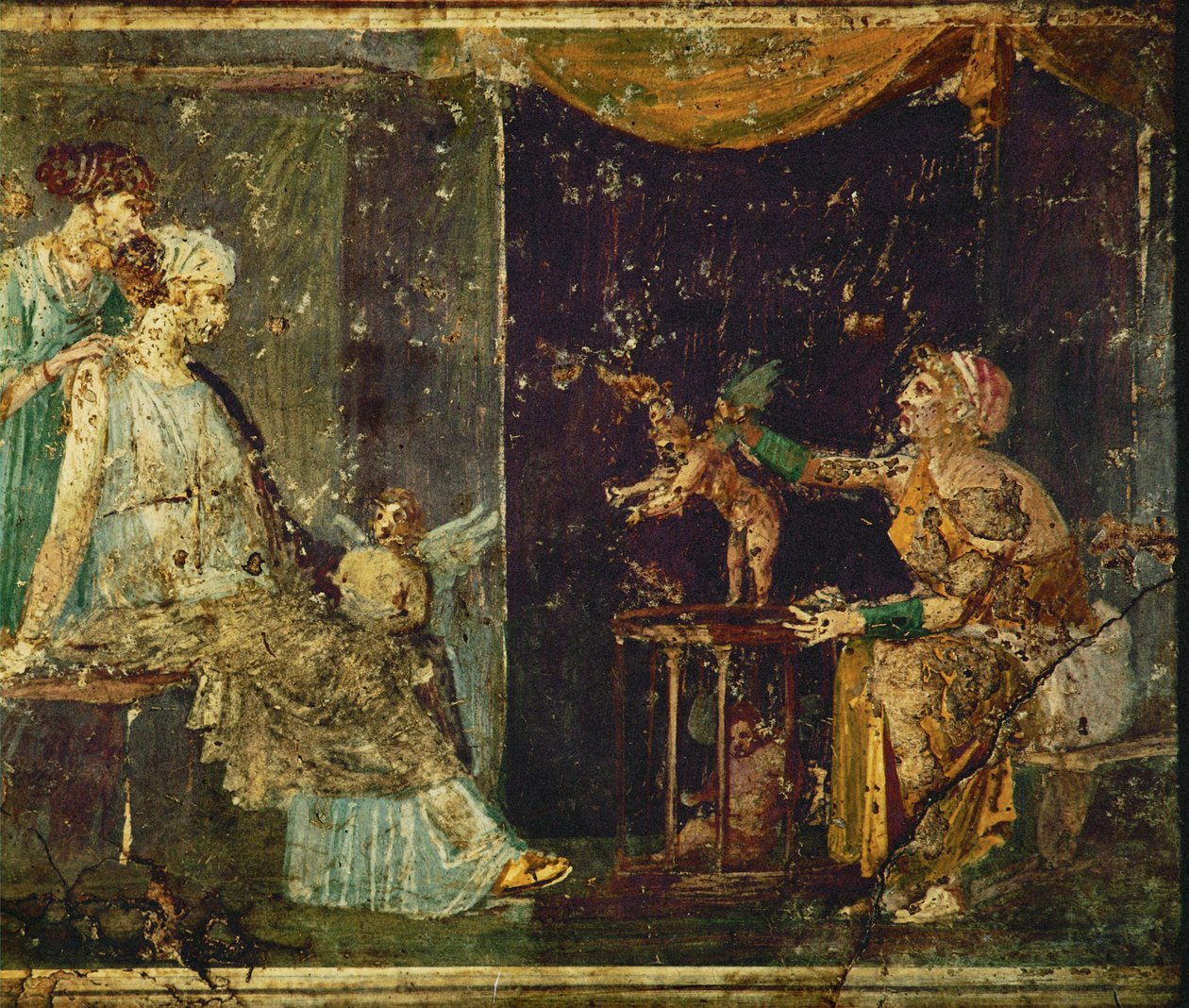 Two elegant ladies at the procurer by Erich Lessing