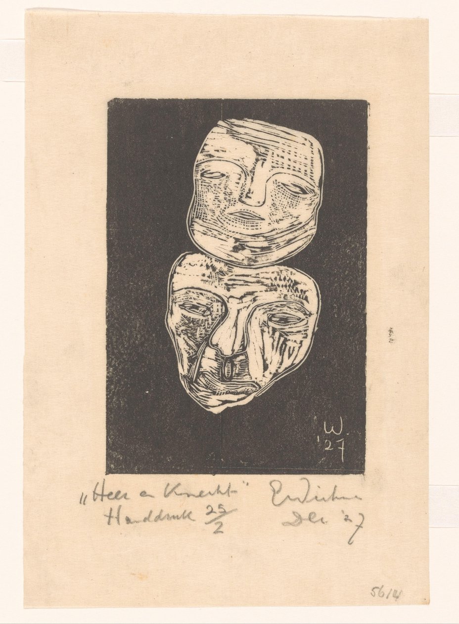 Master and servant by Erich Wichmann (signed by artist)