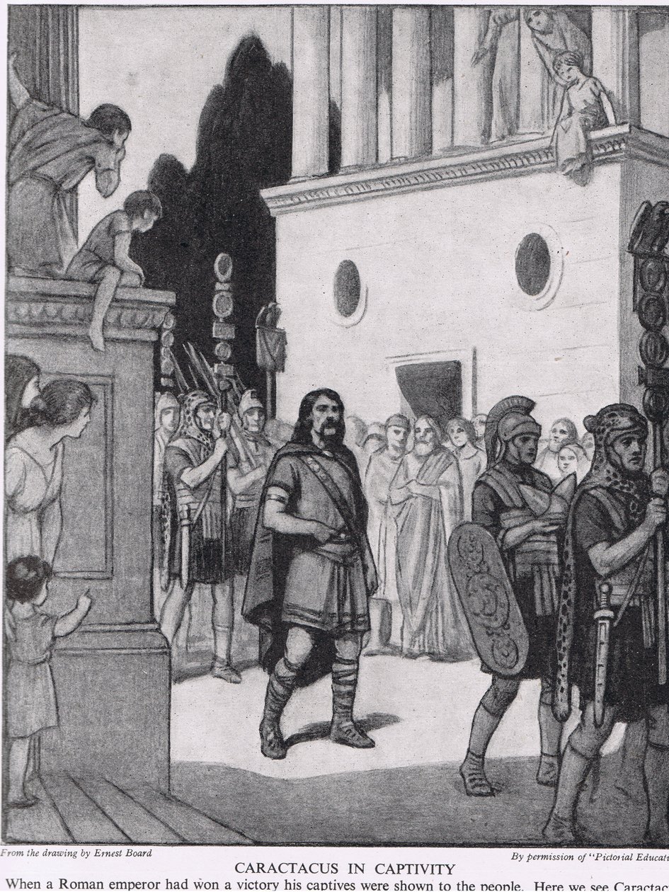 Caractacus in Captivity, illustration from 