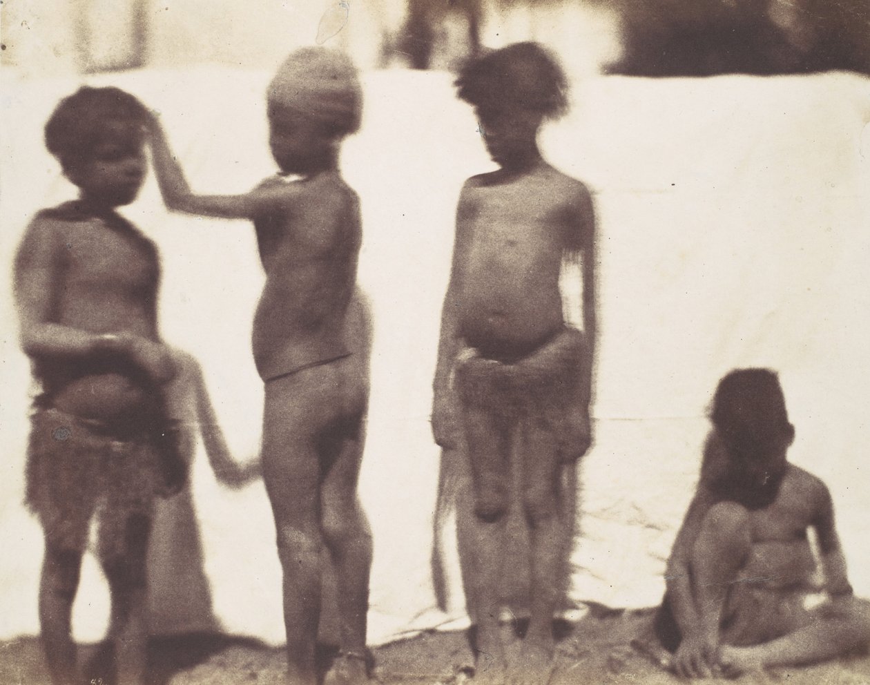 Children from the Village of Kalabshah, Nubia by Ernest Benecke