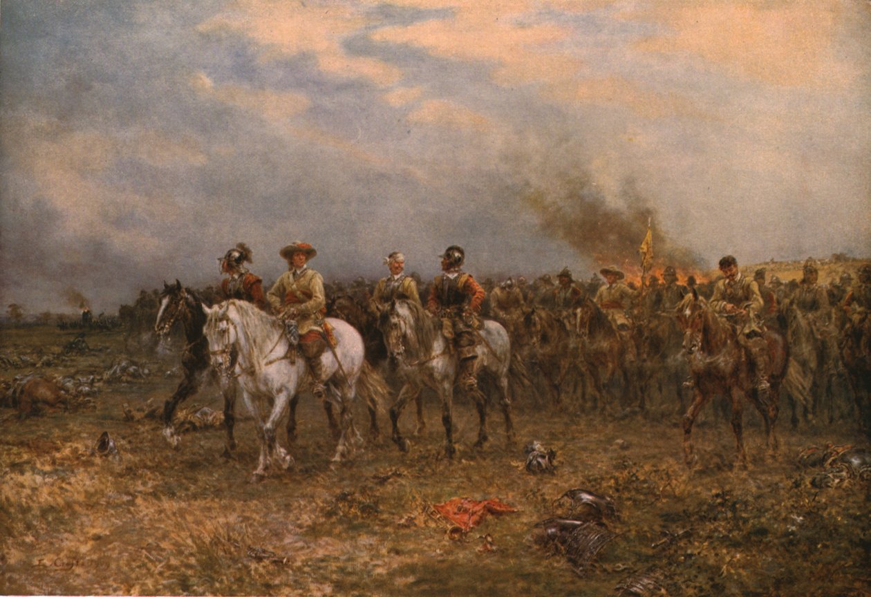 Cromwell at Marston Moor, 1909 by Ernest Crofts