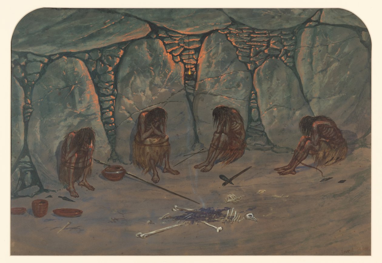 Prehistoric Scene, 1871 by Ernest Henry Griset
