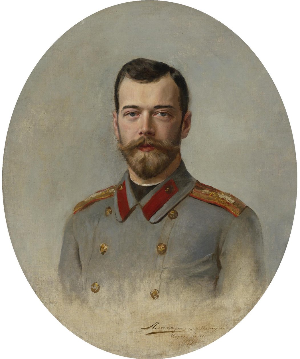 Portrait of Emperor Nicholas II by Ernest Karlovich Liphart