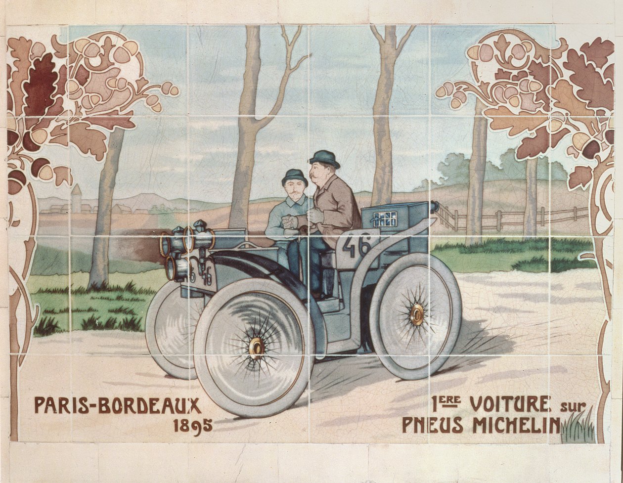 Edouard and Andre Michelin Driving L