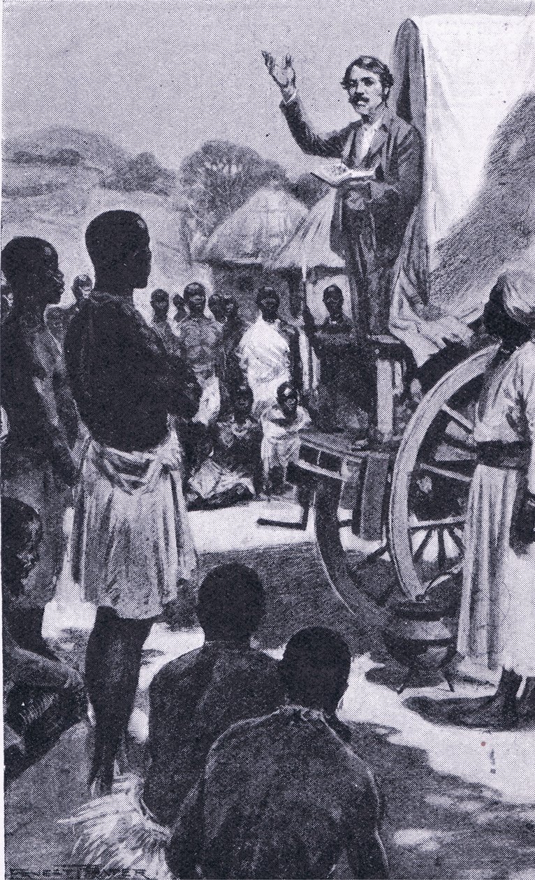 Preaching to the Makololo: Livingstone (illustration from Cassell