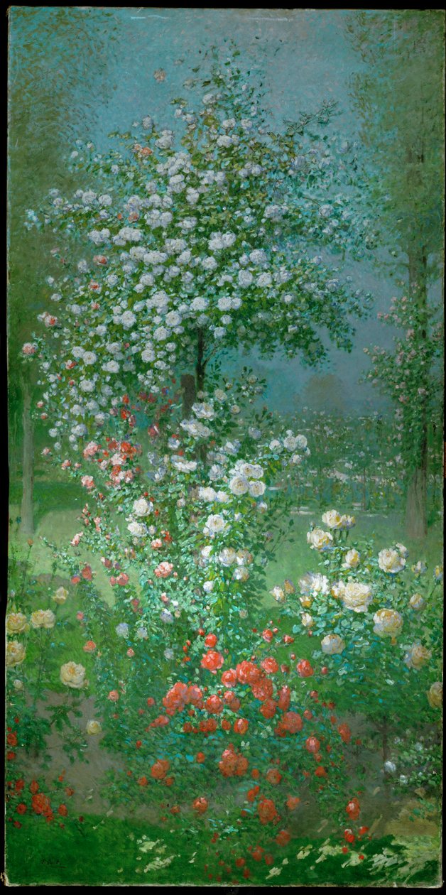 Roses, Decorative Panel by Ernest Quost
