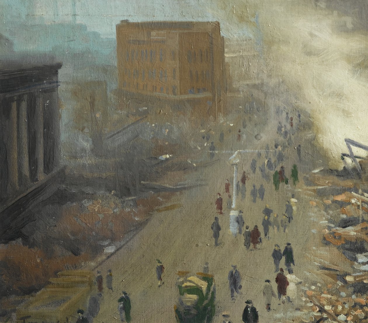 The New Order in Europe, Bombed Coventry November 1940, 1940 by Ernest Townsend