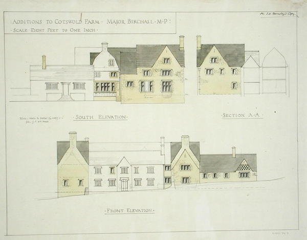 Addition to Cotswold Farm, Gloucestershire by Ernest William Gimson