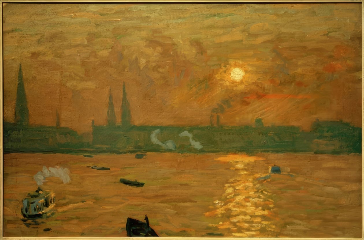 View from the Lombard Bridge to the Inner Alster by Ernst Eitner