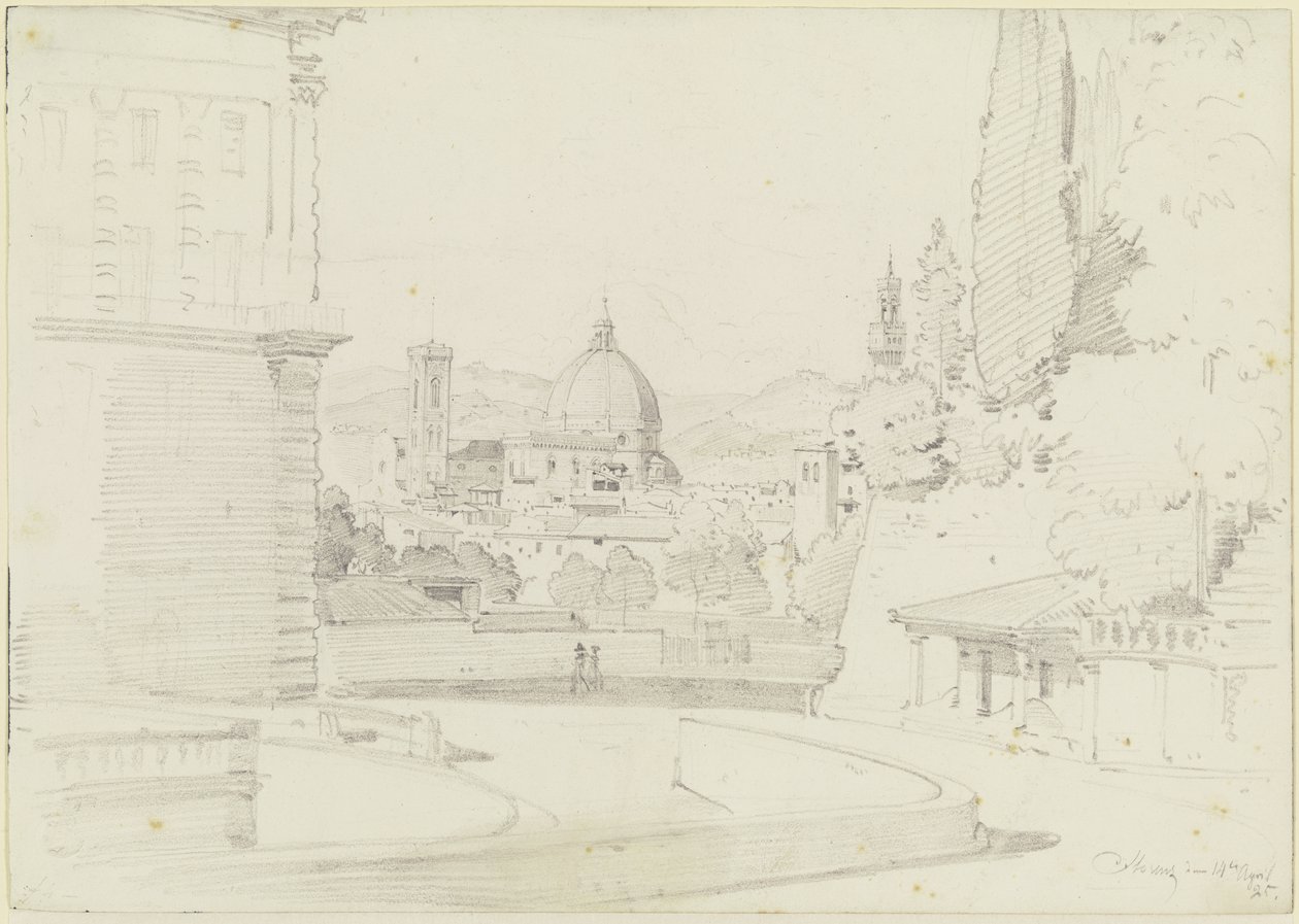 Florence Seen from the Boboli Gardens by Ernst Fries