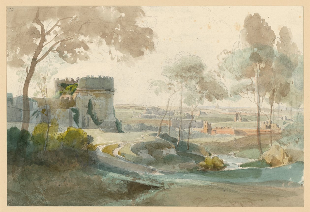 Motif from the Area of Rome by Ernst Fries