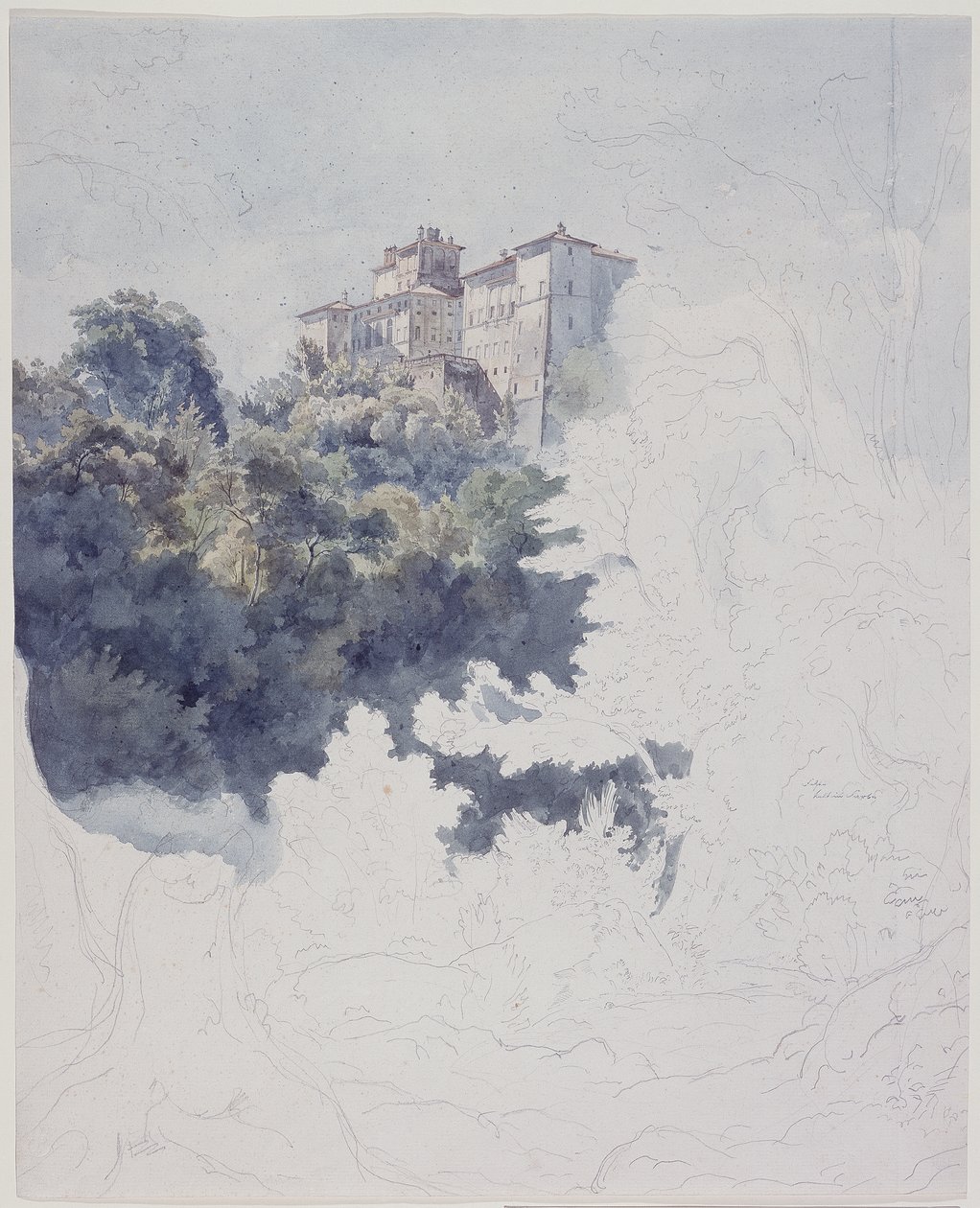 Villa Chigi near Ariccia by Ernst Fries
