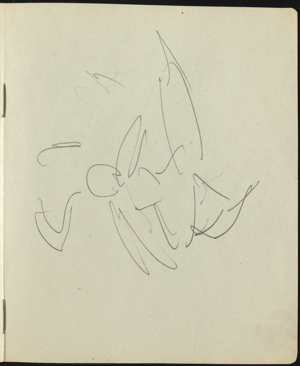 Dancers and Performers Page from a Sketchbook by Ernst Ludwig Kirchner