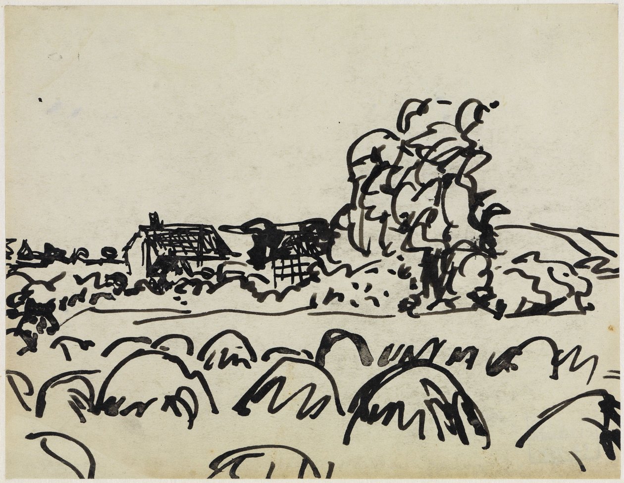 Farmstead on Fehmarn by Ernst Ludwig Kirchner