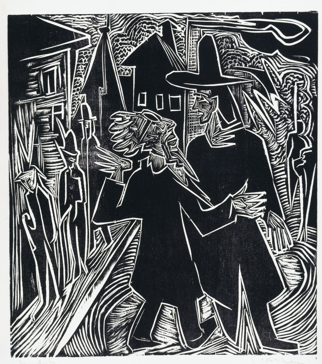 David and Absalom by Ernst Ludwig Kirchner