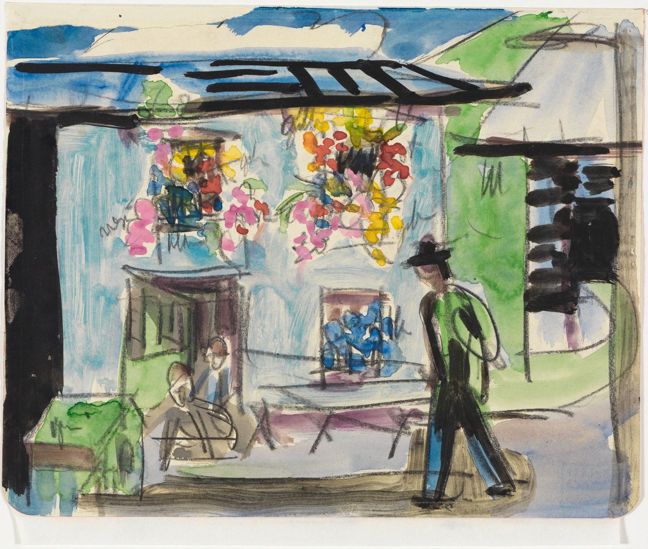 A Little House with Flower Windows by Ernst Ludwig Kirchner