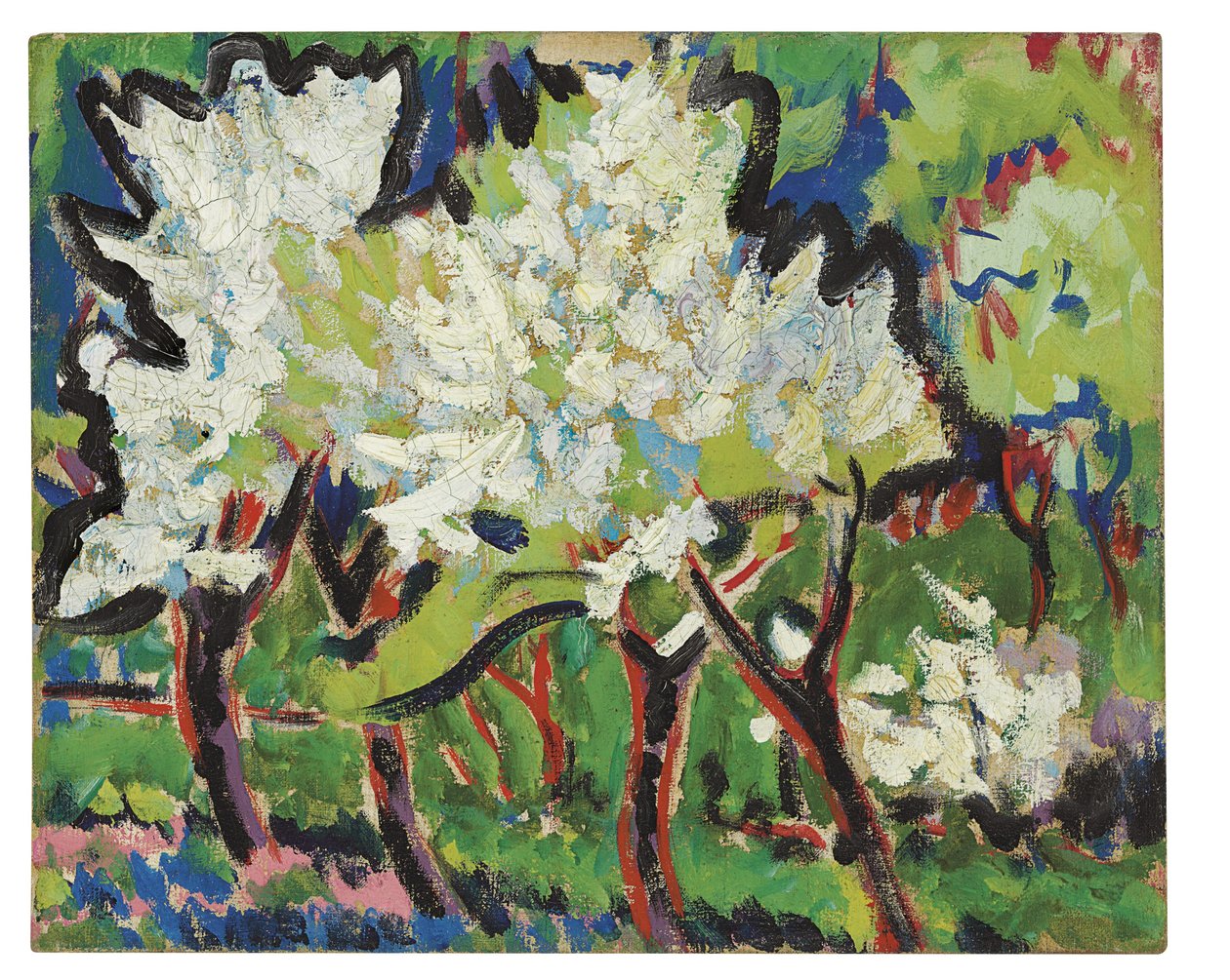 Flowering Trees IV, 1909 by Ernst Ludwig Kirchner