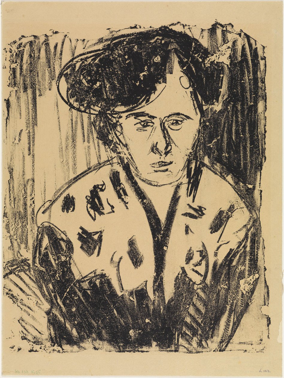 Woman in Lace Collar by Ernst Ludwig Kirchner