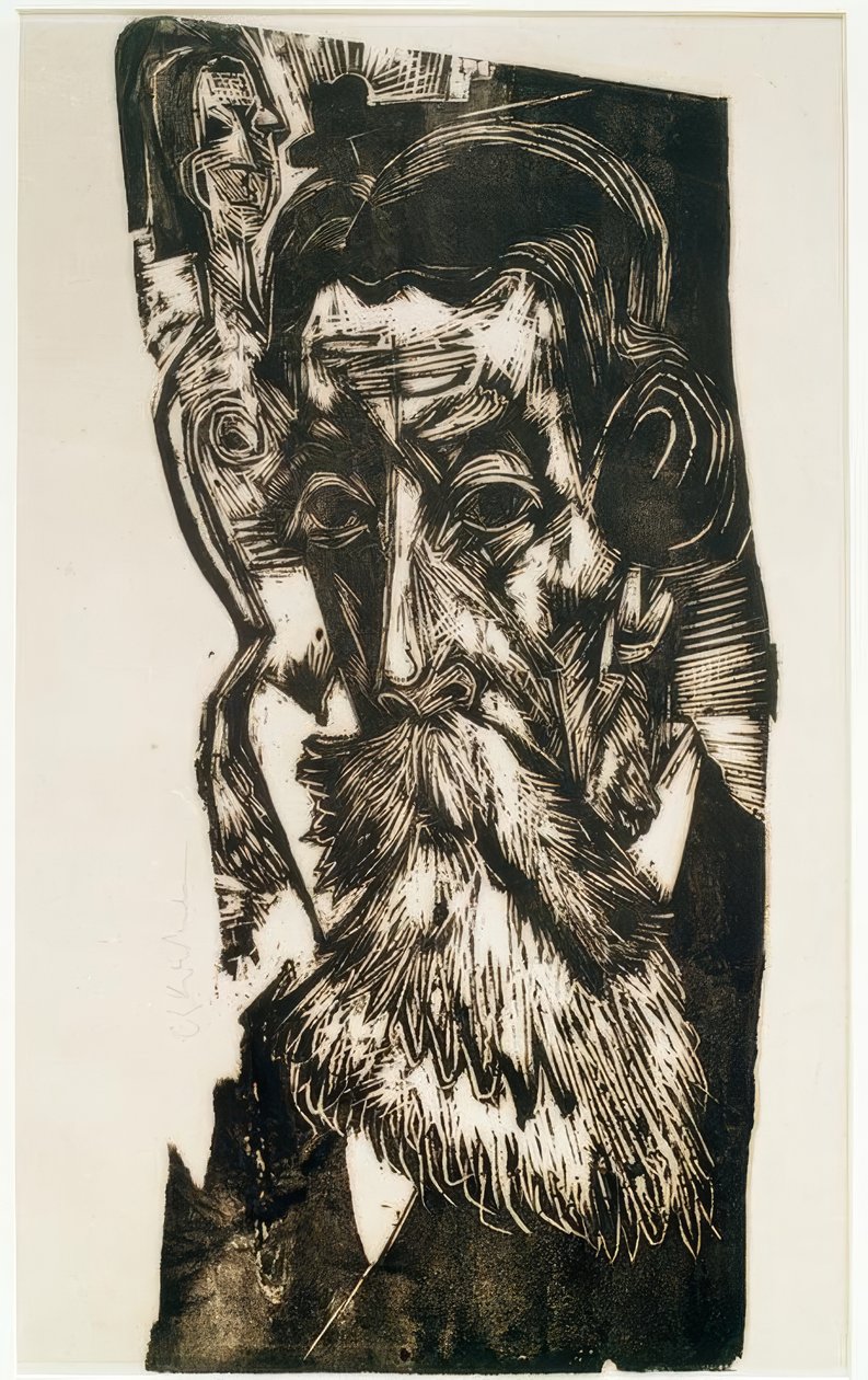 Head of Ludwig Schames by Ernst Ludwig Kirchner