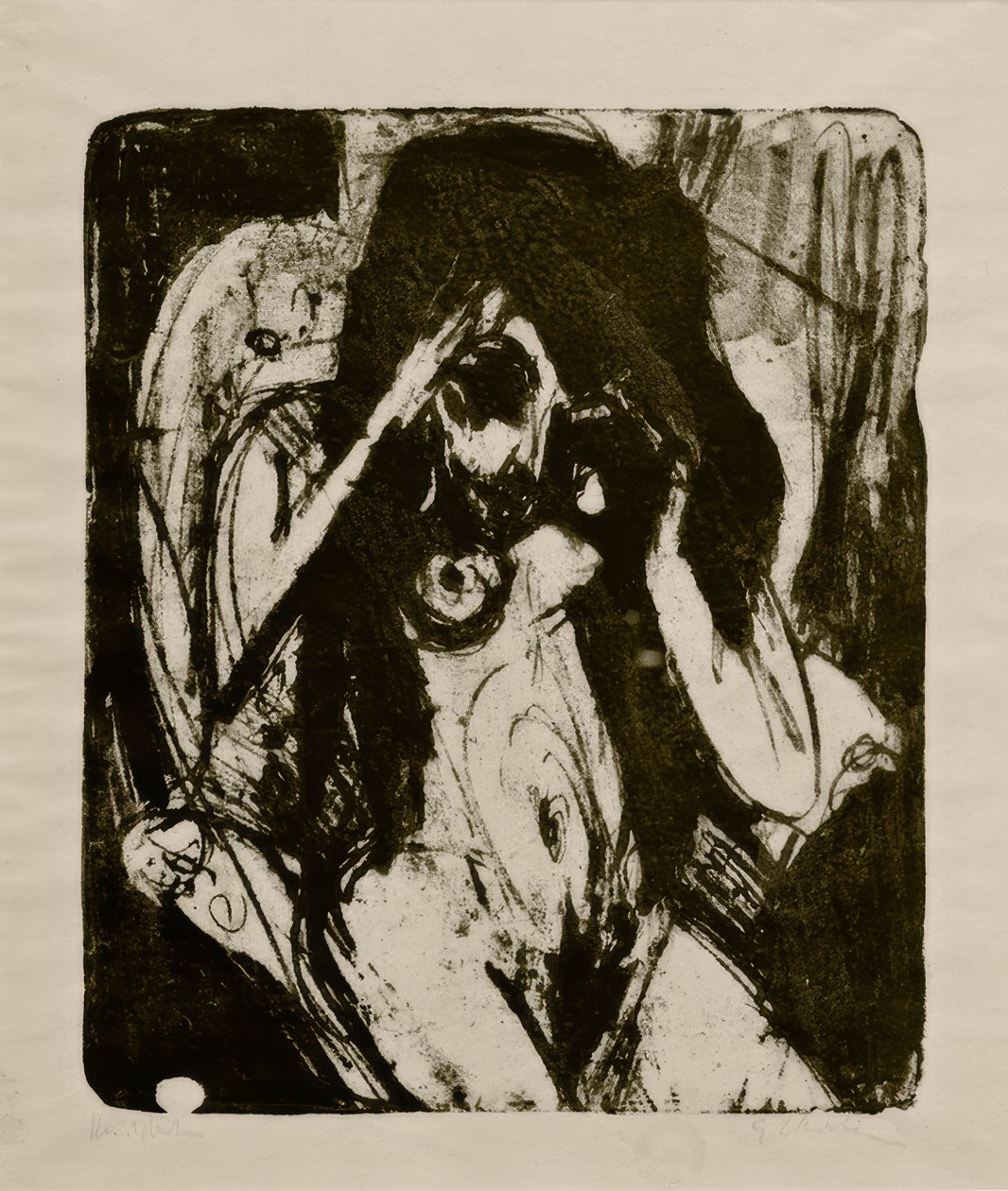 Naked Woman in the Armchair by Ernst Ludwig Kirchner