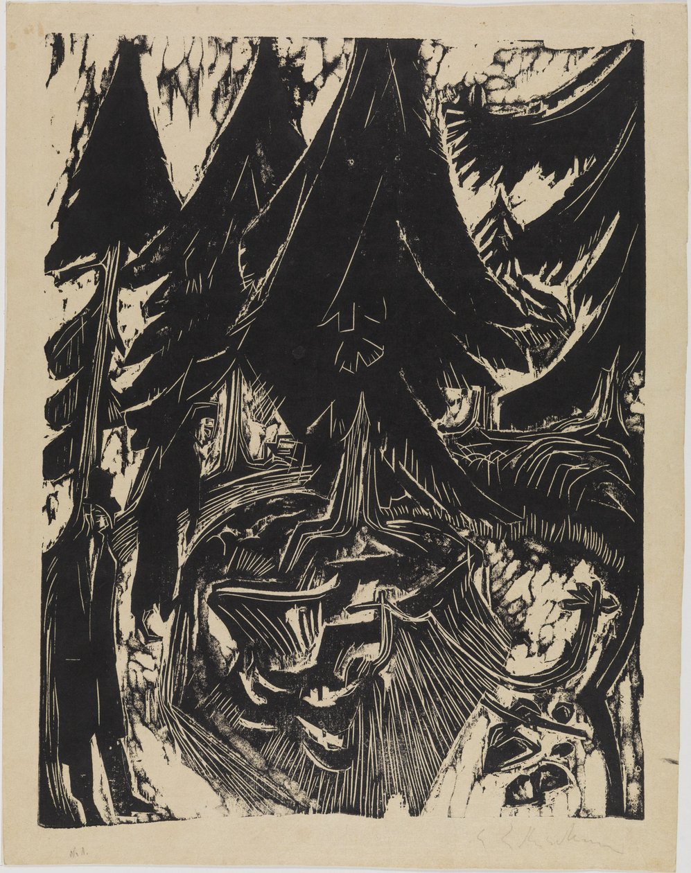 Sanatorium Walk by Ernst Ludwig Kirchner