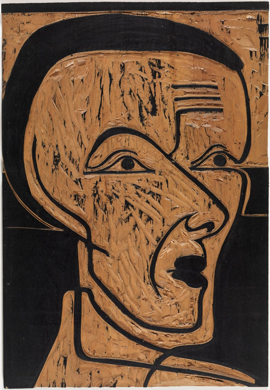 Self-Portrait, Drawing Stick by Ernst Ludwig Kirchner