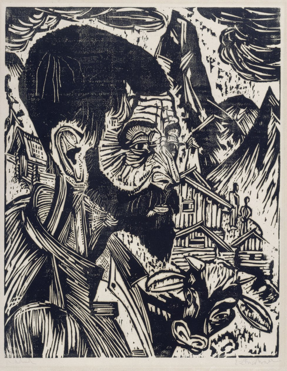 Sennkopf (Martin Schmid) by Ernst Ludwig Kirchner