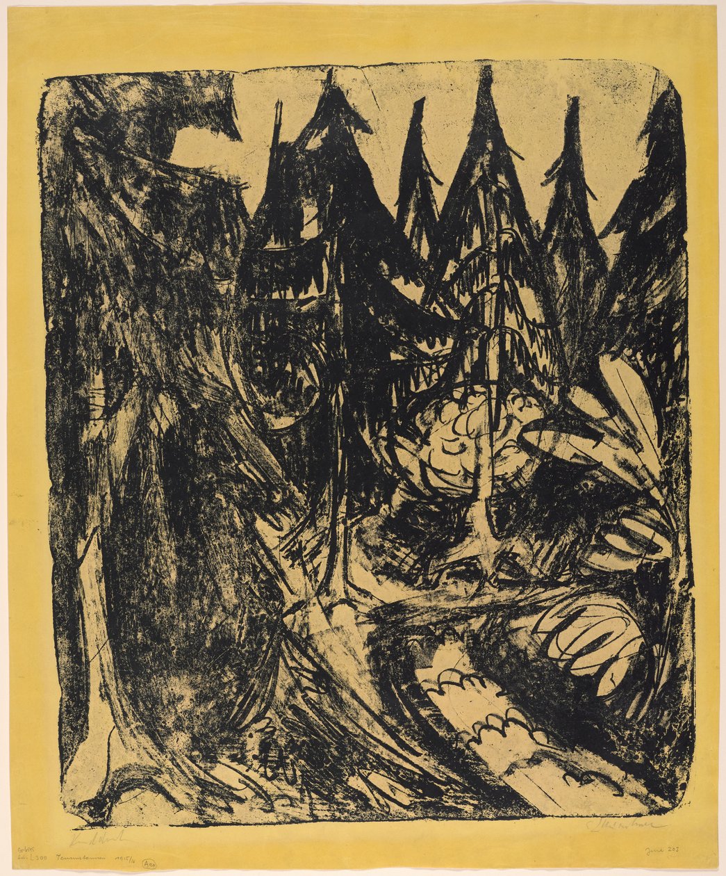 Taunus Fir Trees by Ernst Ludwig Kirchner