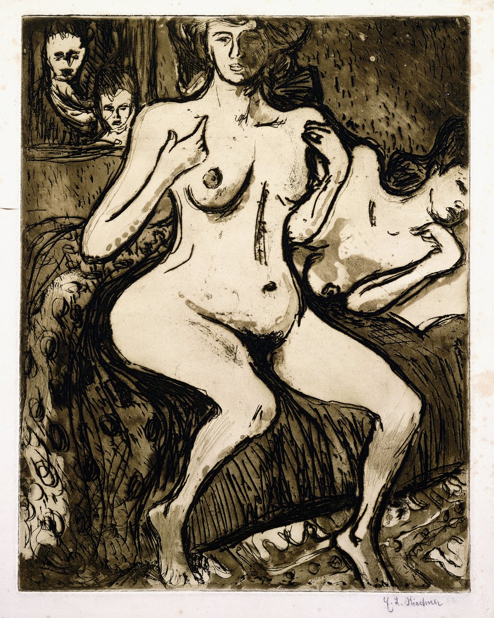 Two Women by Ernst Ludwig Kirchner