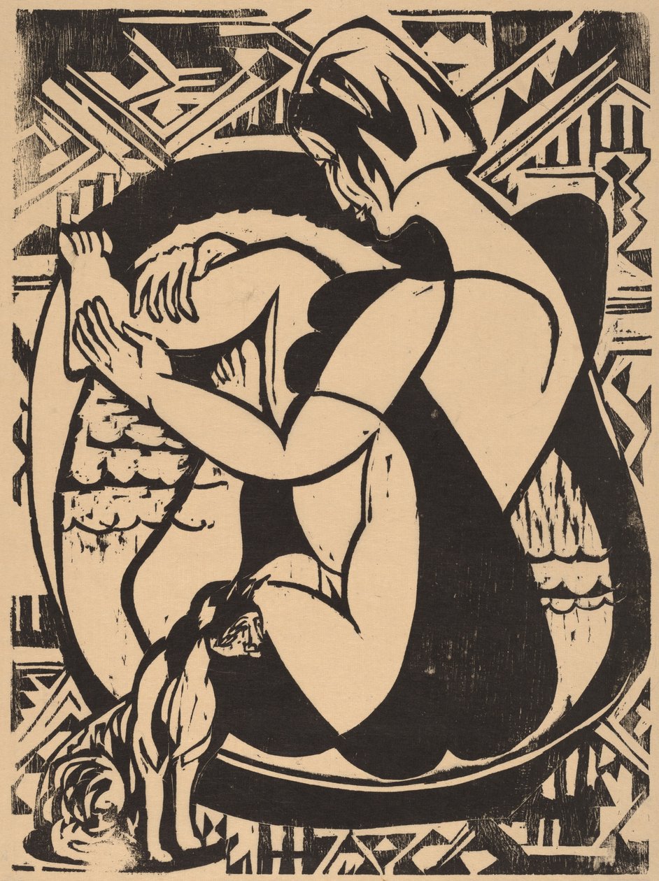 Woman in the Bathtub by Ernst Ludwig Kirchner