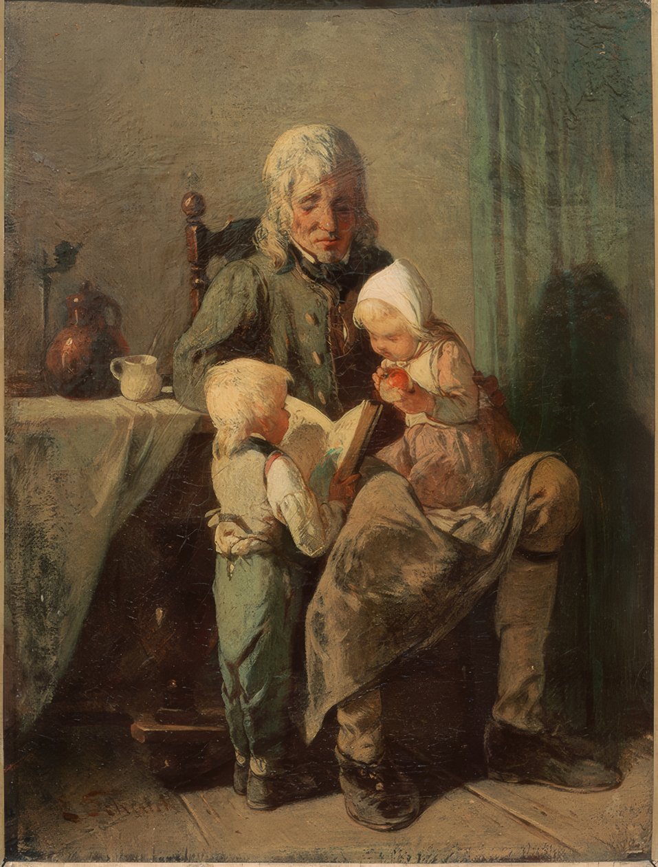 Grandfather and Grandchildren by Ernst Schalck