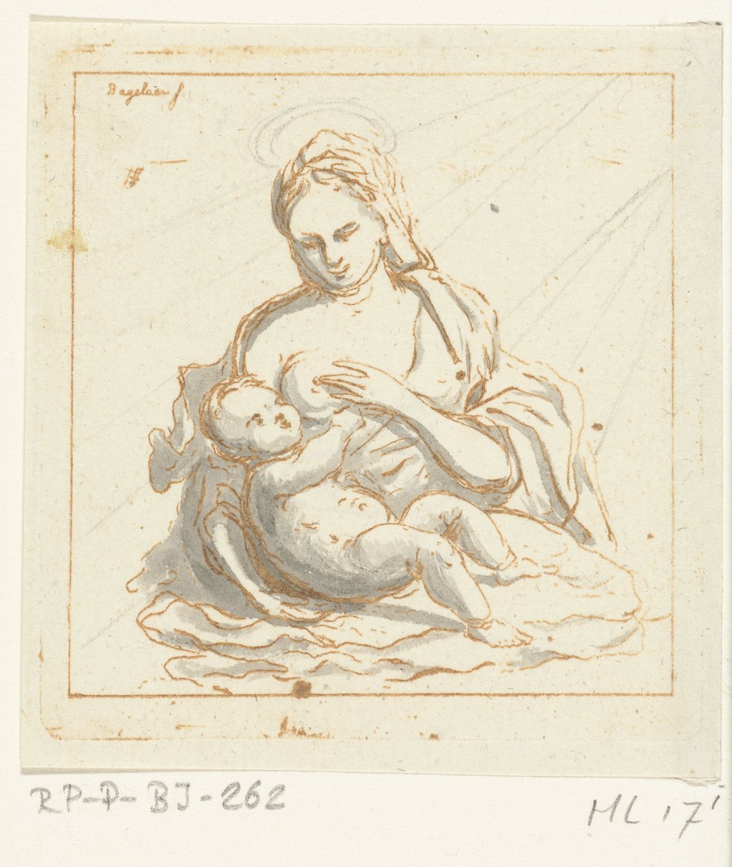 Mary Nursing Christ by Ernst Willem Jan Bagelaar