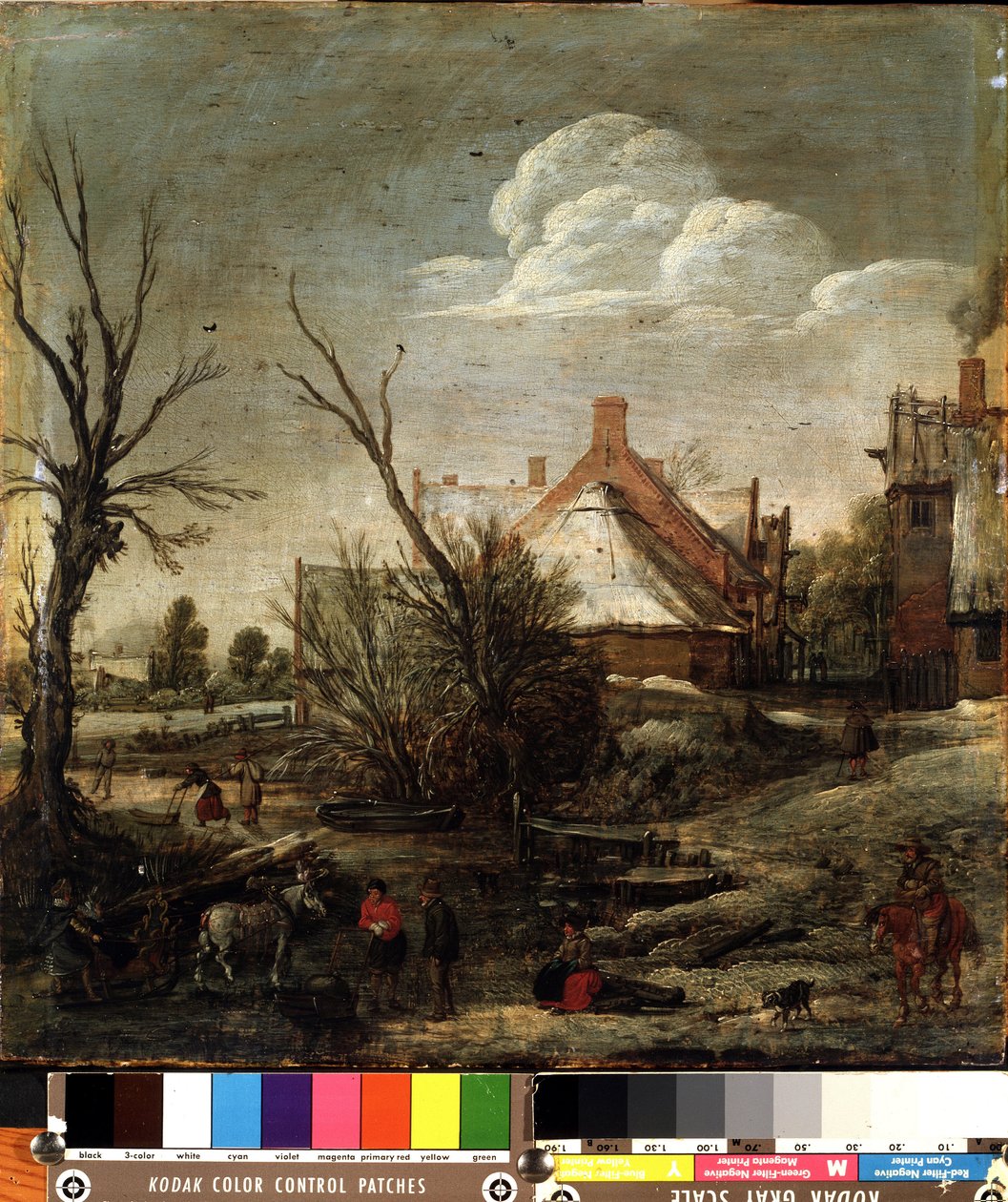 Winter by Esaias I van de Velde