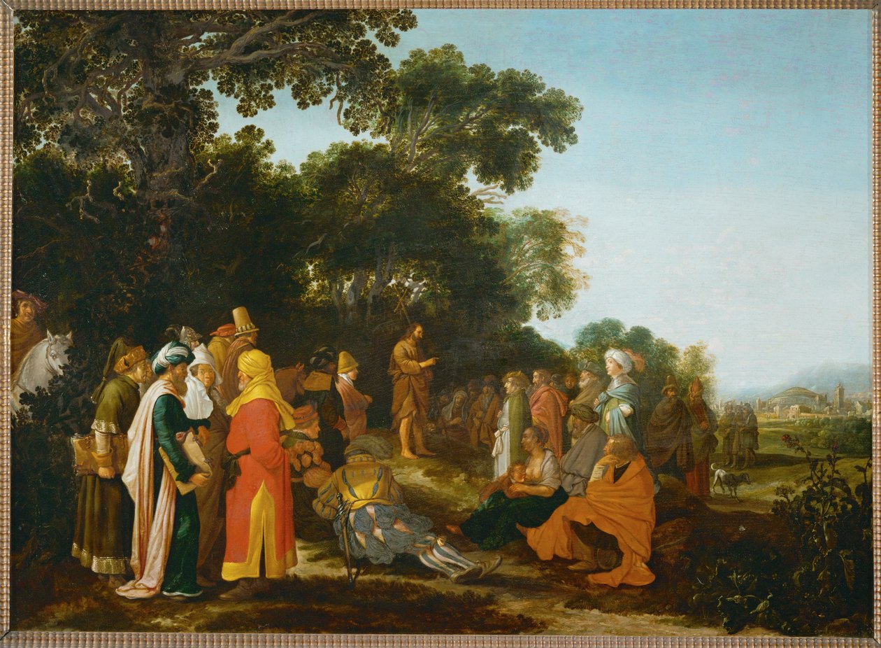 The Sermon of Saint John Baptist by Esaias I van de Velde
