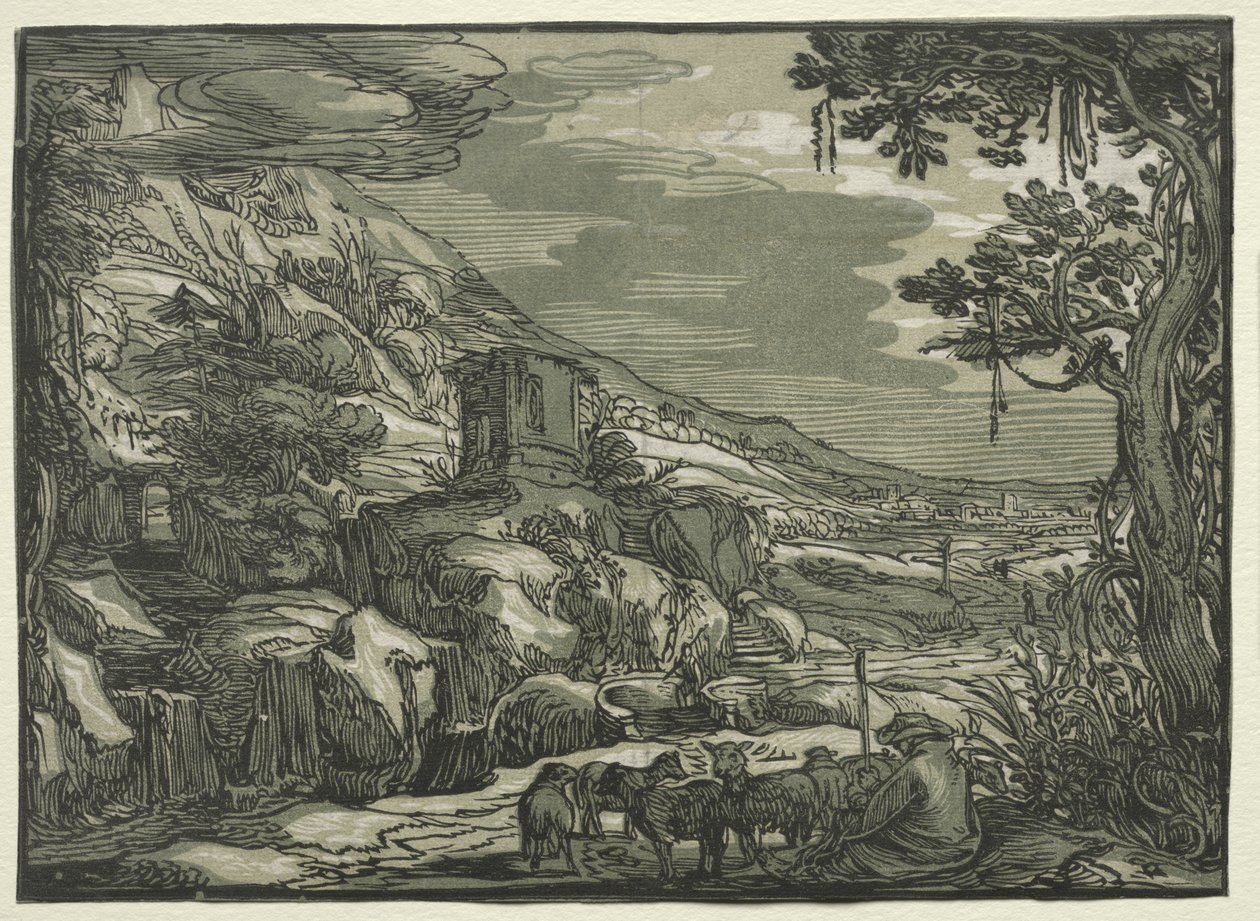 Arcadian Landscape by Esaias van de Velde