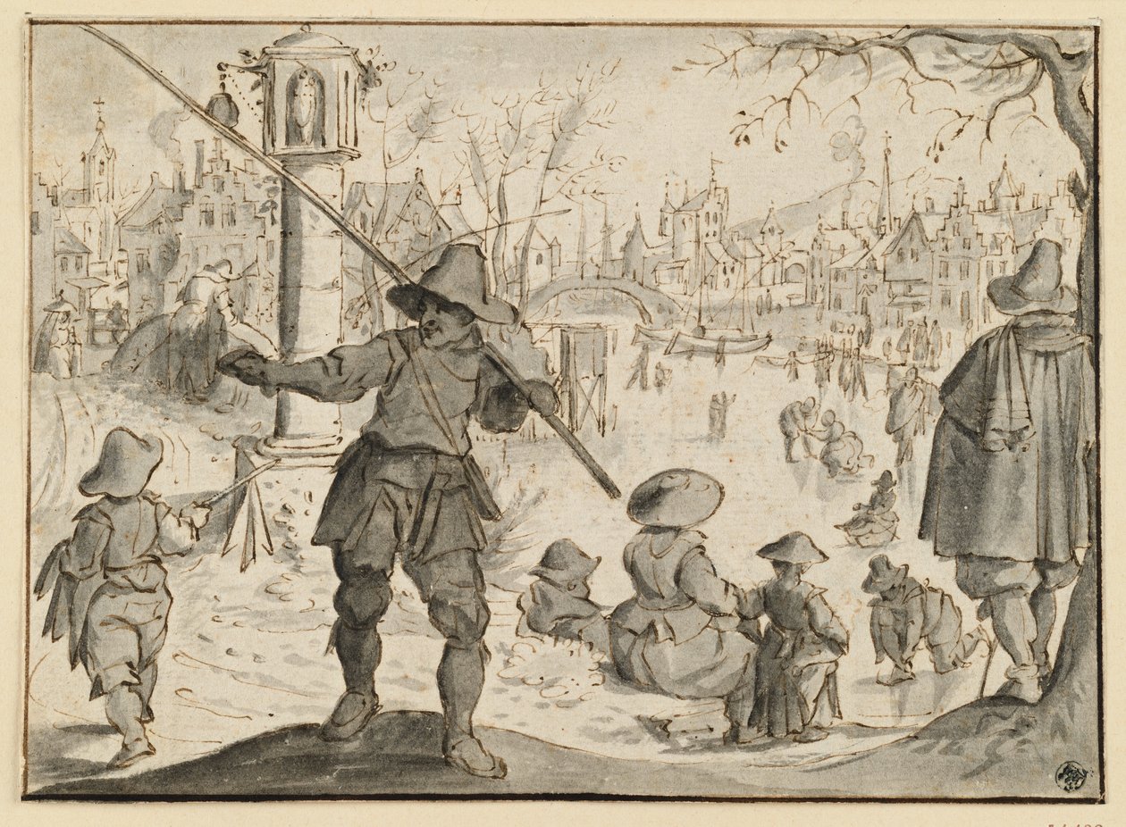 The Winter (The Months December and January), from a Six-Part Series of the Twelve Months by Esaias van de Velde
