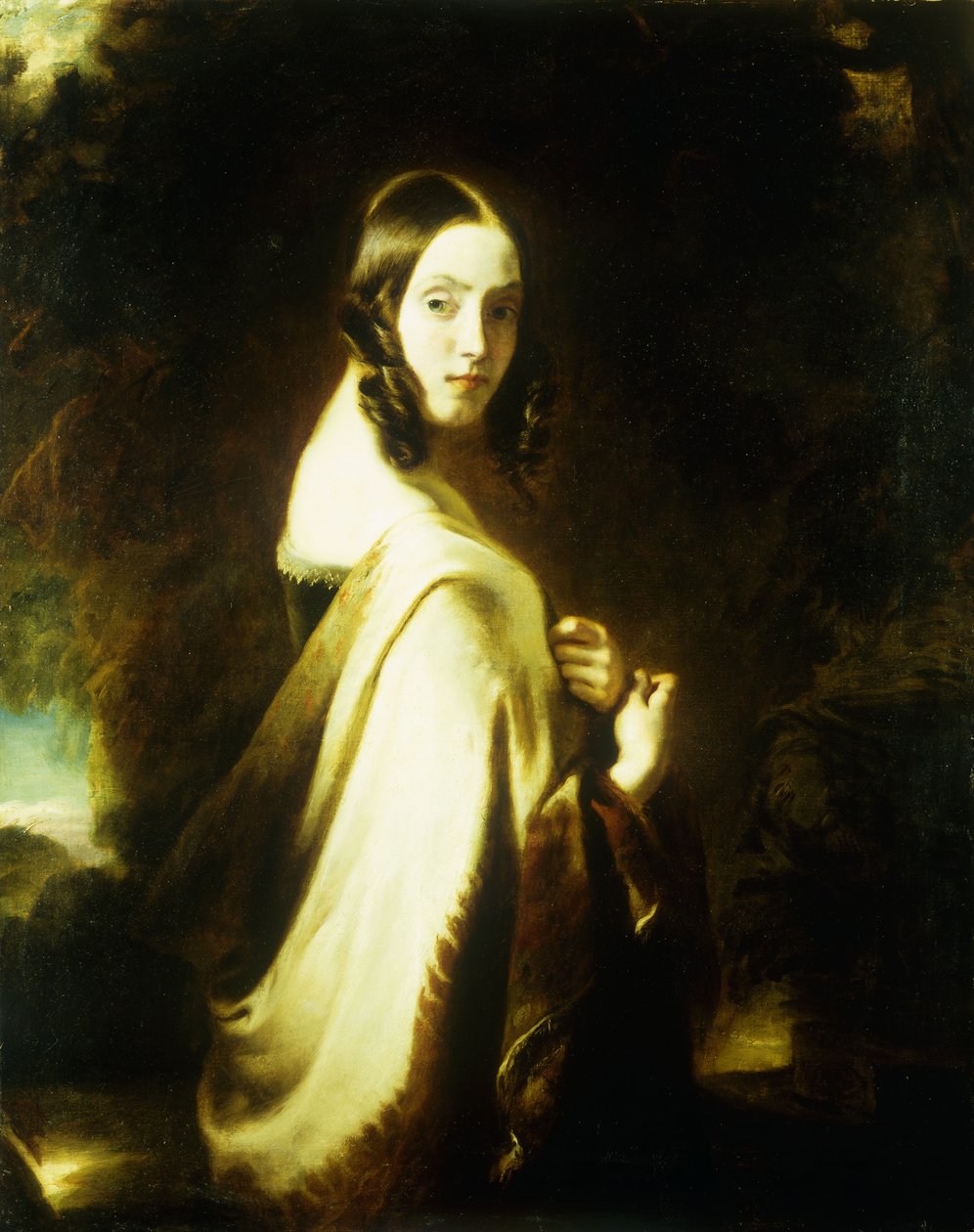 A Lady with a Shawl by Esther Paris-Persennet