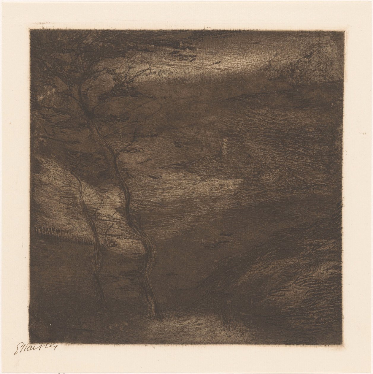 Evening in the Pyrenees by Etha Fles (signed by artist)