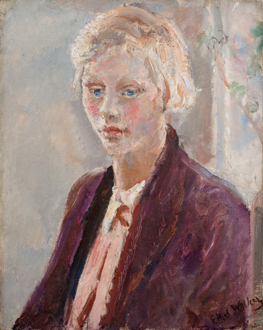 Blonde Girl in a Purple Jacket, c. 1935 by Ethel Walker