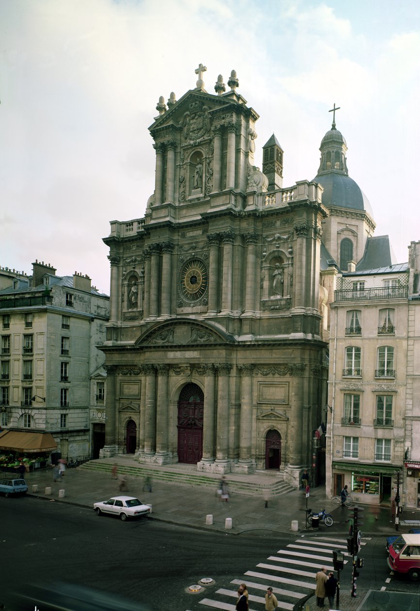 View of the facade, built 1627-41 by Etienne & Derand, F. Martellange