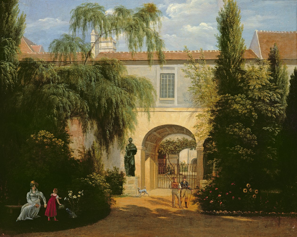 Garden in a courtyard by Etienne Bouhot