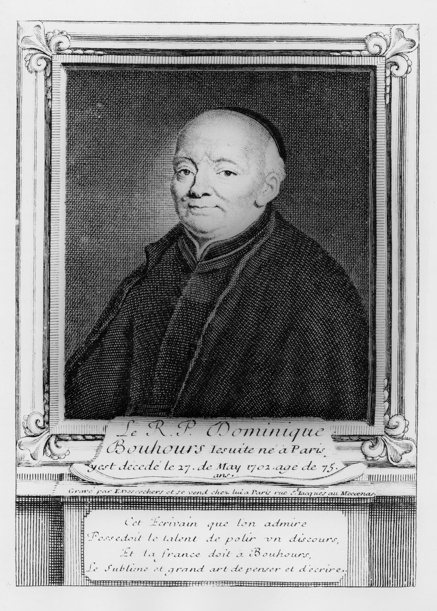 Dominique Bouhours by Etienne Jehandier Desrochers