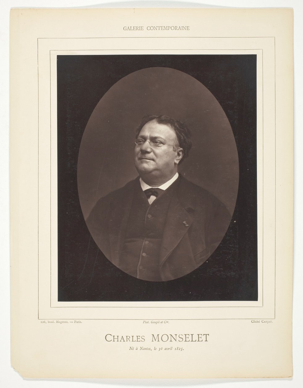 Charles Monselet by Etienne Carjat