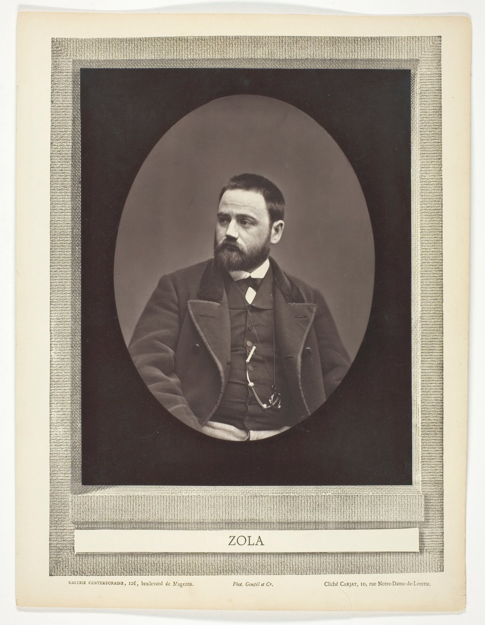 Émile Zola (French Novelist, Playwright, and Journalist, 1840-1902) by Etienne Carjat