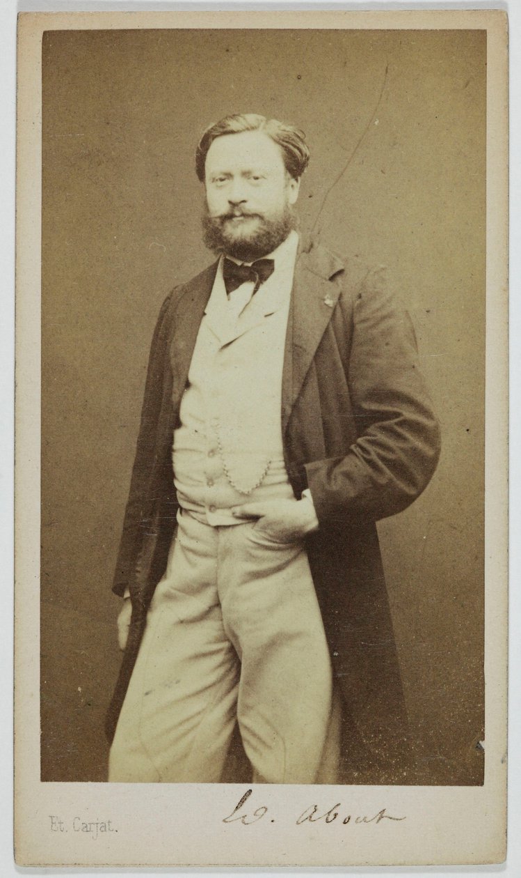 Portrait of Edmond About (1828-1885), Novelist, Polemicist by Etienne Carjat